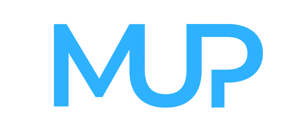 Logotipo MUP con protección solar facial mejorada.