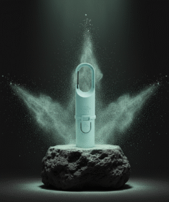 "Protector solar Nomad Face Blue Arctic – envase técnico con clip mosquetón, diseñado para condiciones extremas de montaña."