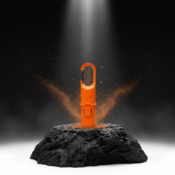 "Bunker Nomad Face Orange Tiger – protector solar extremo SPF50+ reutilizable para condiciones outdoor severas."