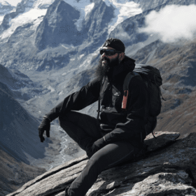 "Nomad Face Bunker Orange Tiger – protector solar extremo con fórmula sin agua, ideal para frío, viento y altitud."