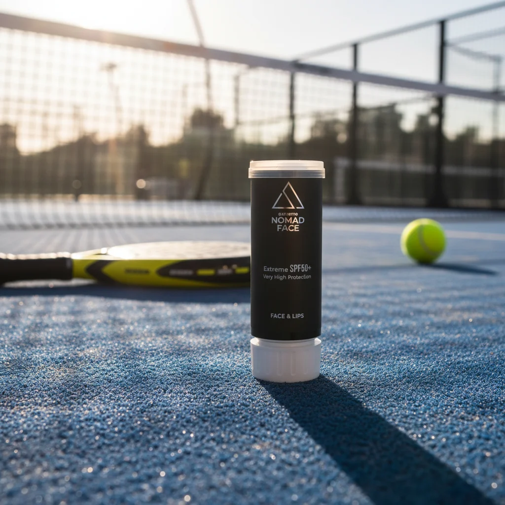 Cápsula SPF50+ Nomad Face, fórmula sin agua para deportistas